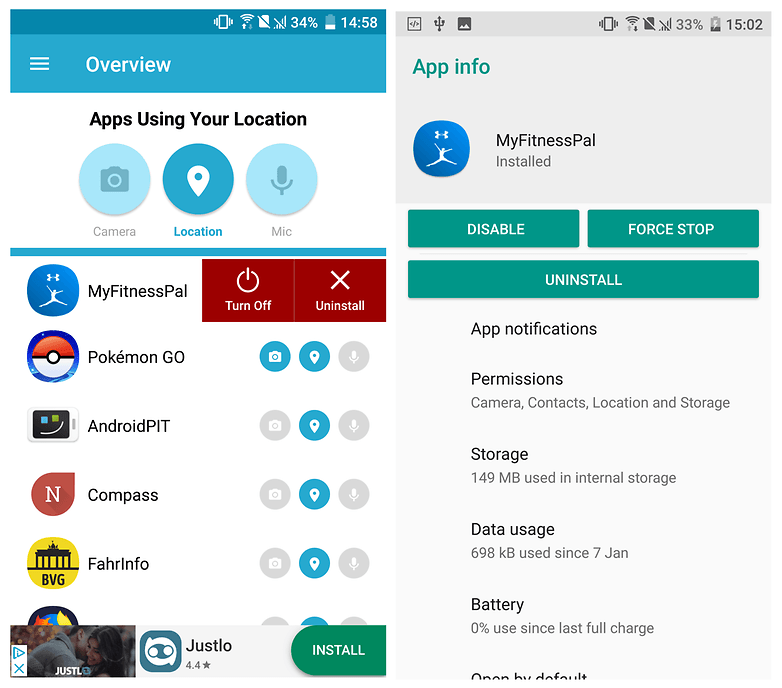 permissions gotchya app