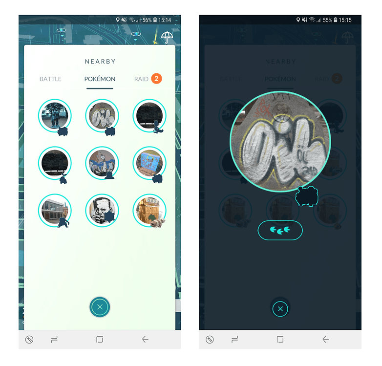 pokemon nearby