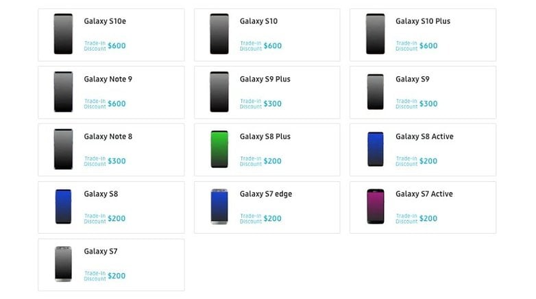Galaxy Note 10 trade in discounts