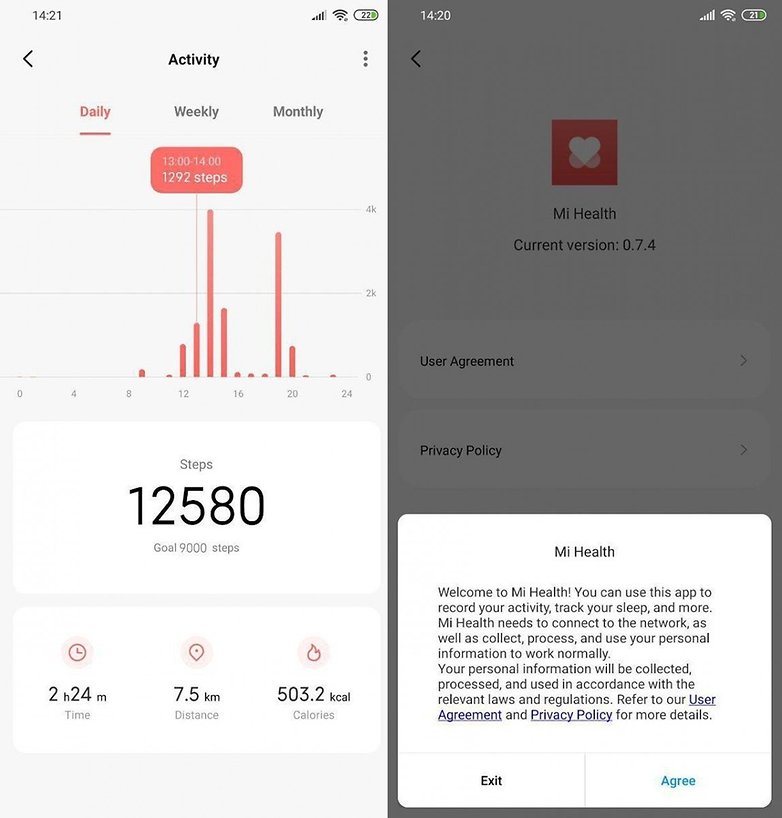 Xiaomi mi Health app