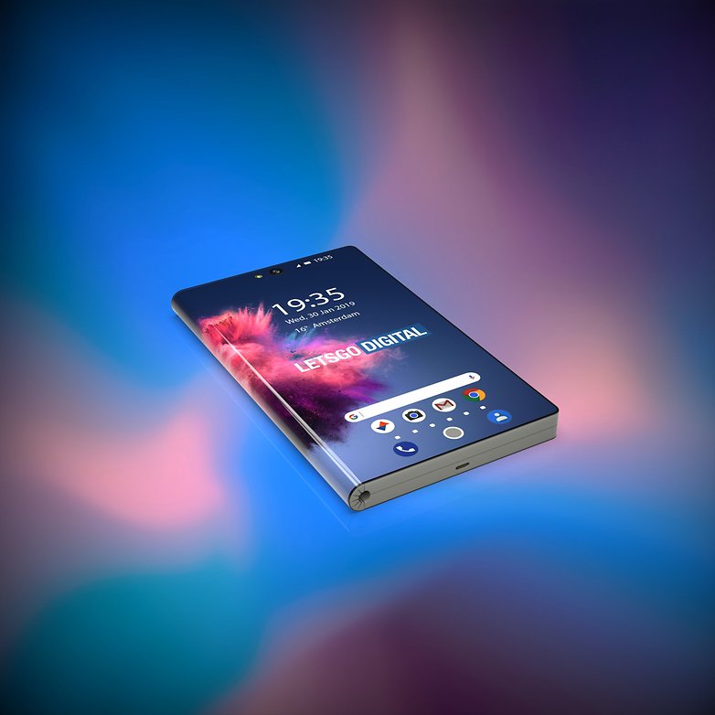 huawei foldable smartphone 3d renders 2