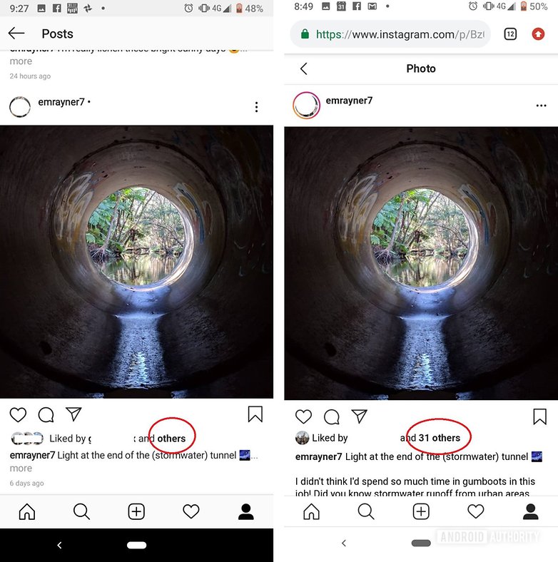 instagram how to see hidden likes