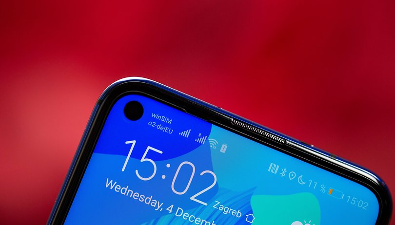 AndroidPIT Huawei Nova 5T elülső kamera