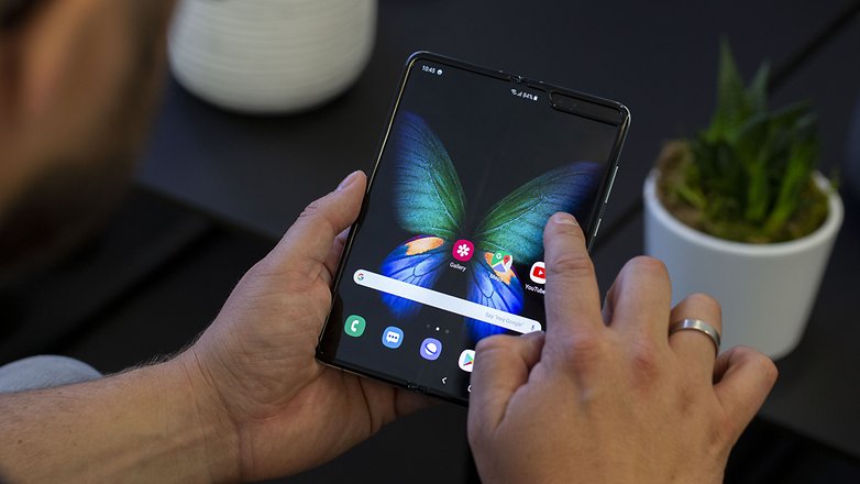 aufgeklapptes Galaxy Fold