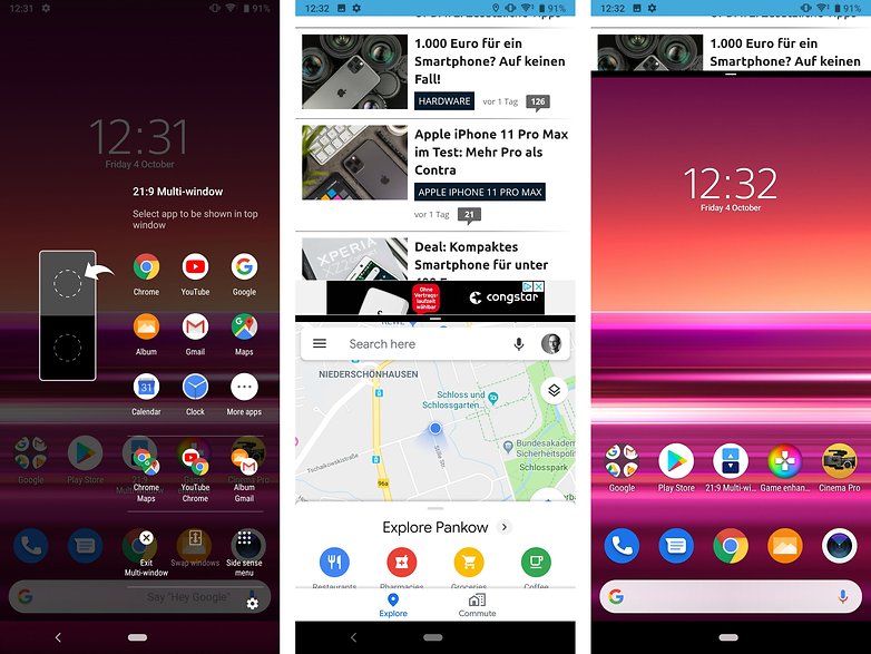 sony xperia 5 multi window