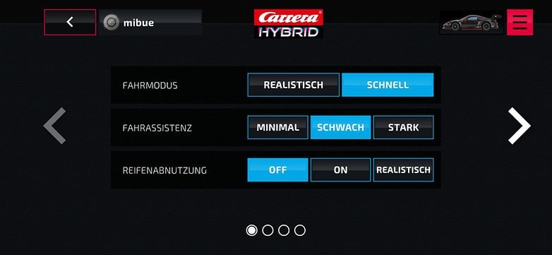 Carrera Hybrid - App des Rennspiels