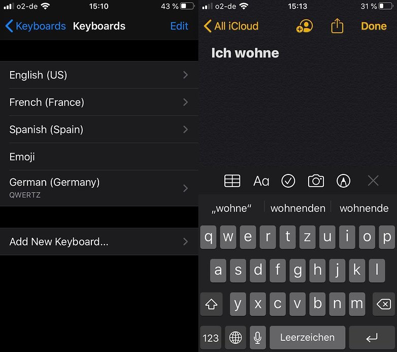 use new keyboard language