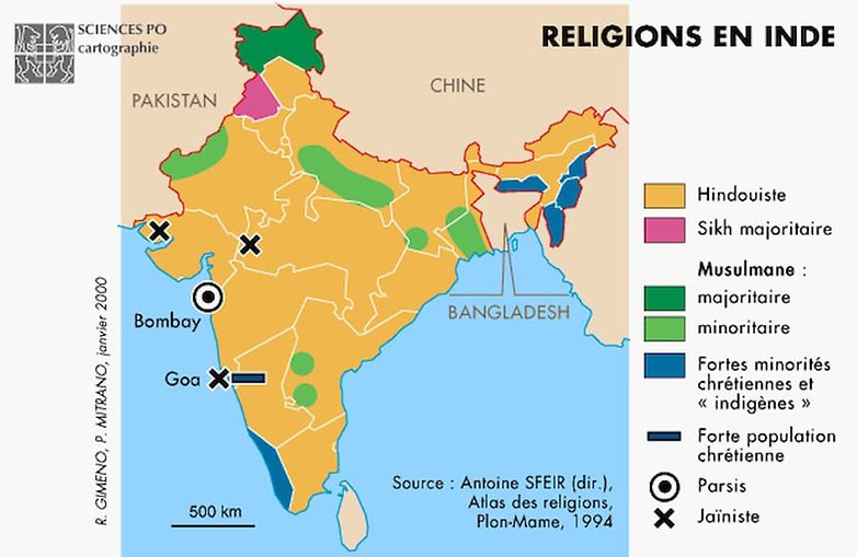 carte religions