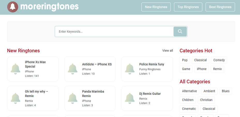 Moreringtones net