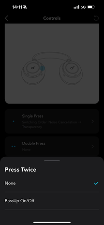 Soundcore Space One Pro Bluetooth headphones app screenshots.