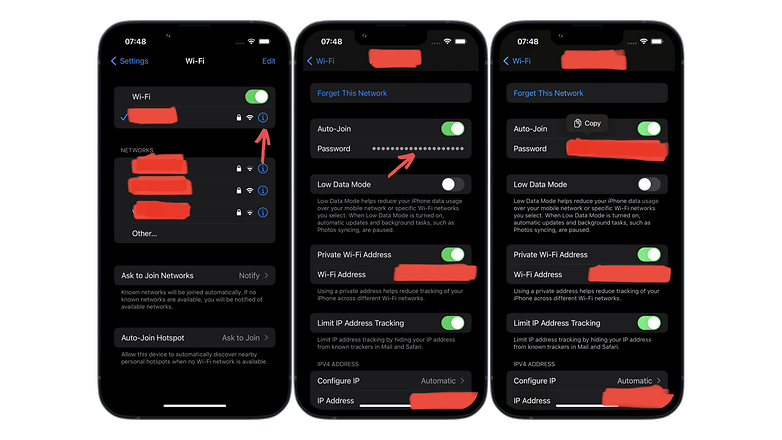 Astuces iOS 16 partager mot de passe Wi-Fi