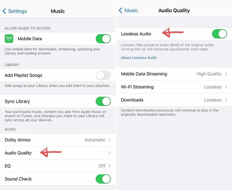 apple music how to lossless quality ENG