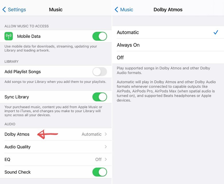 apple music how to spatial audio dolby atmos quality ENG