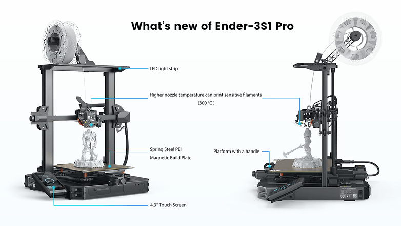 Une vue d'ensemble des fonctions de l'imprimante 3D Creality Ender-3 S1 Pro