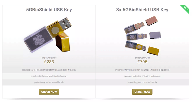 fake anti 5g usb stick scam price