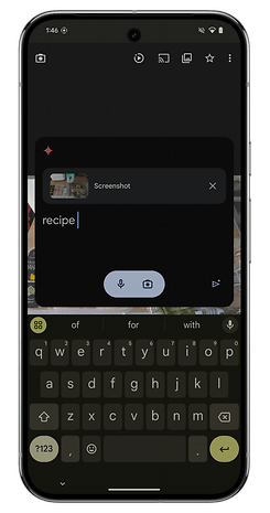 Screenshot of the Google Gemini Nano interface on the Google Pixel 9 Pro XL.