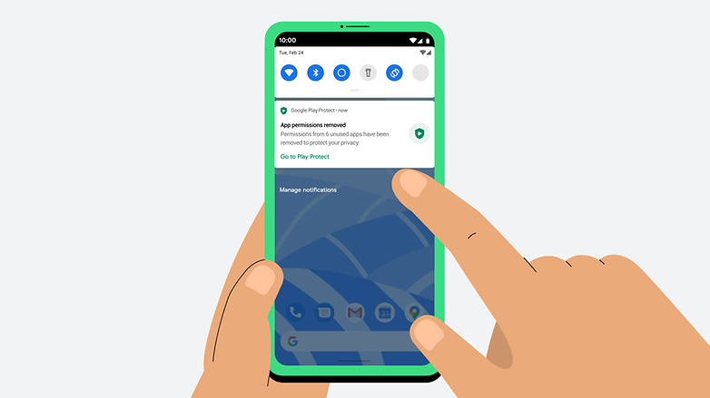 google android 12 permissions