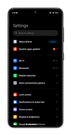 Une capture d'écran montrant comment activer les options développeur dans les paramètres d'Android