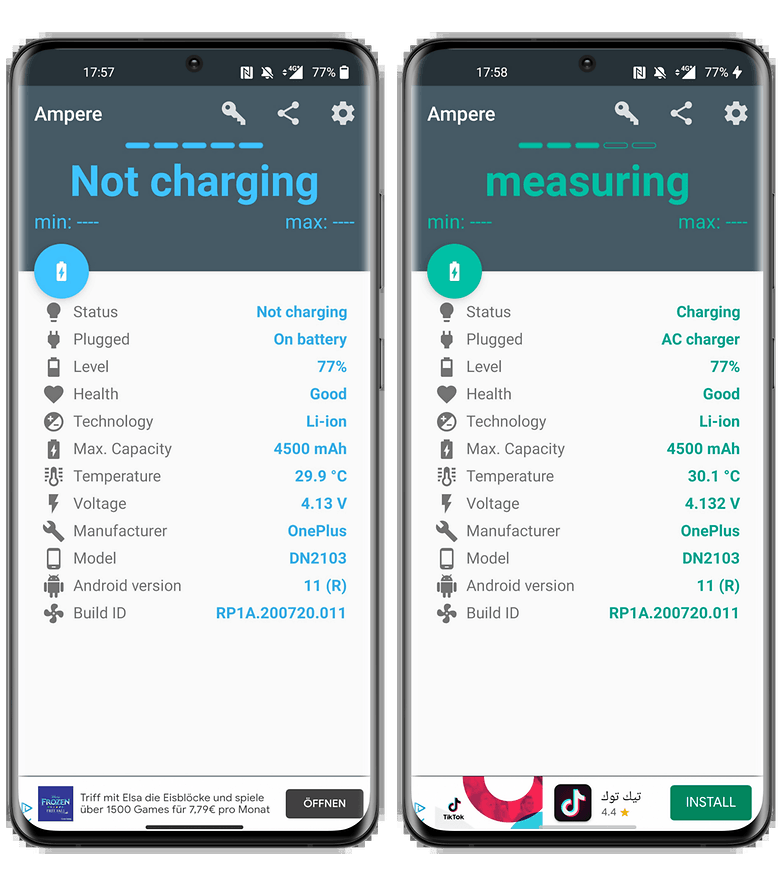 Vérifier batterie smartphone