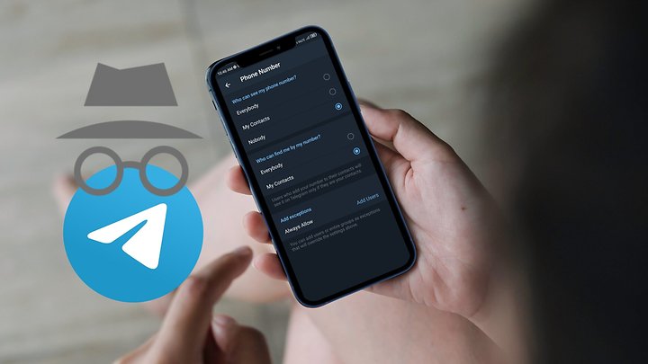 comment cacher son numero sur telegram