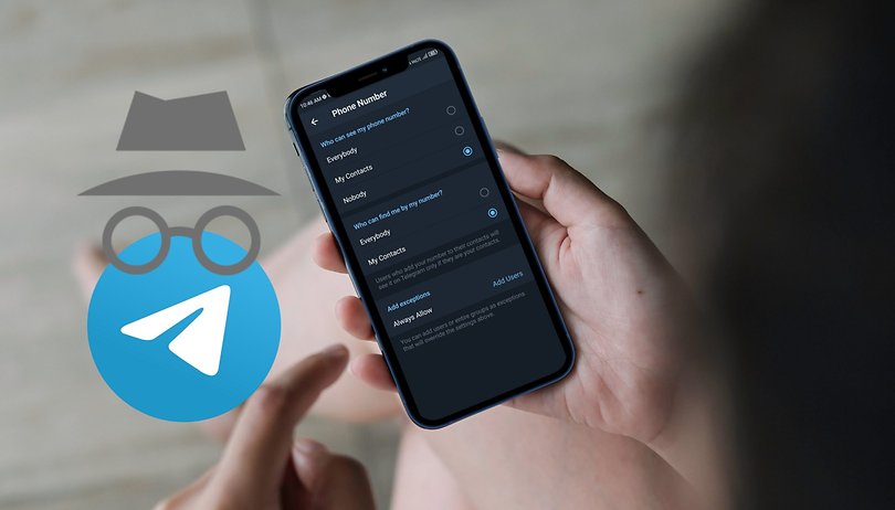how to hide phone number telegram hero