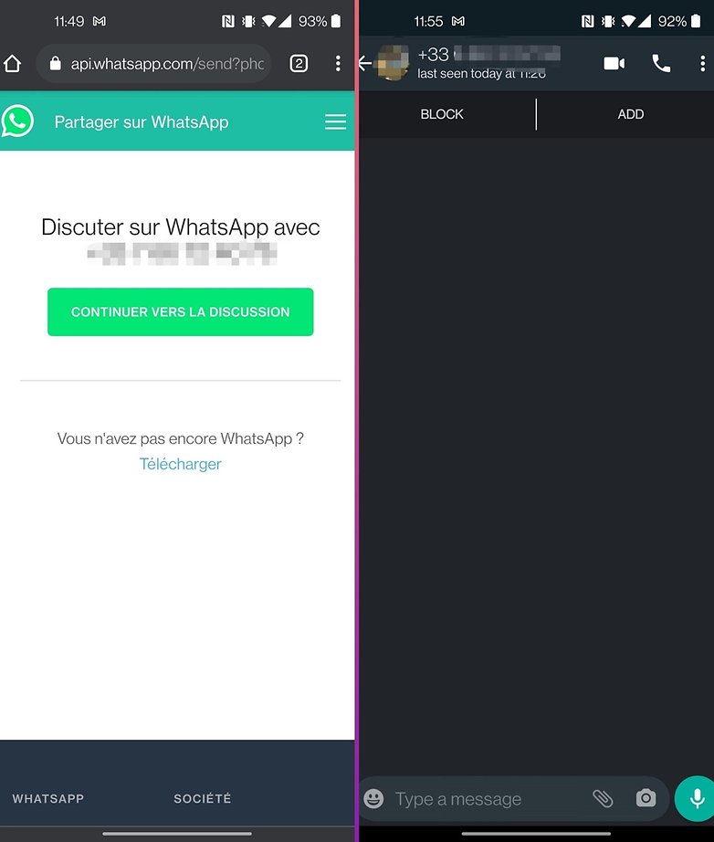how to send whatsapp message no contacts