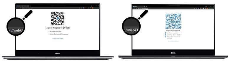 how to telegram webk vs webk url