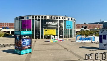 L'entrée Sud du centre d'exposition Messe Berlin où se déroule l'IFA 2024.