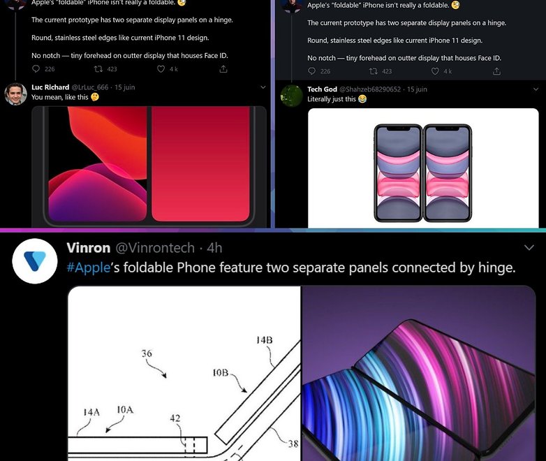 ifold rumours fakes foldable iphone apple