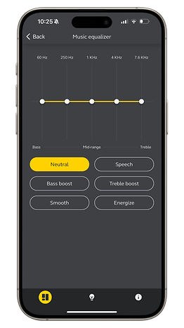 Jabra Sound+ equalization settings