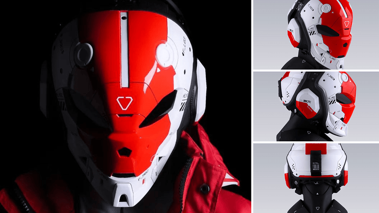 Cyberpunk helmet