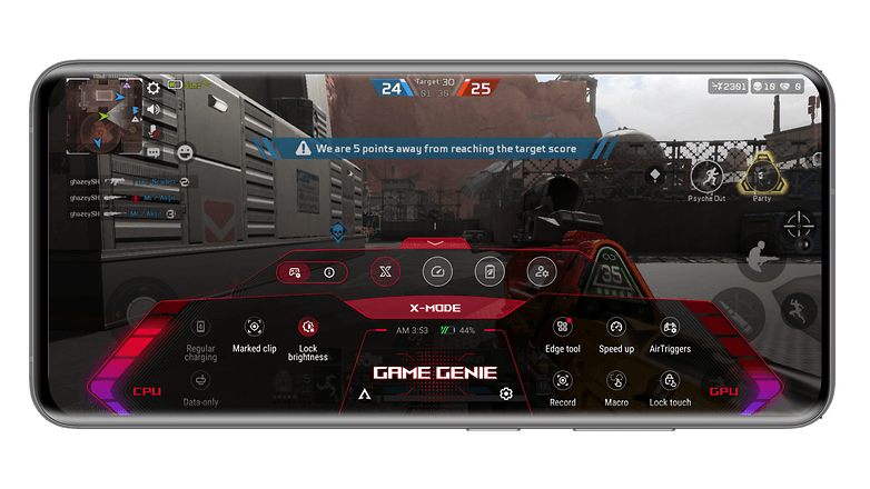 Asus ROG Phone 6 Pro menu game genie