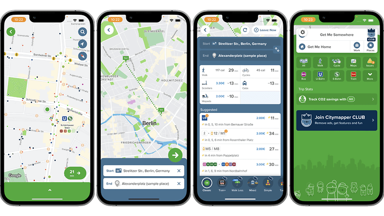 Beste iOS -apps screenshots CityMapper