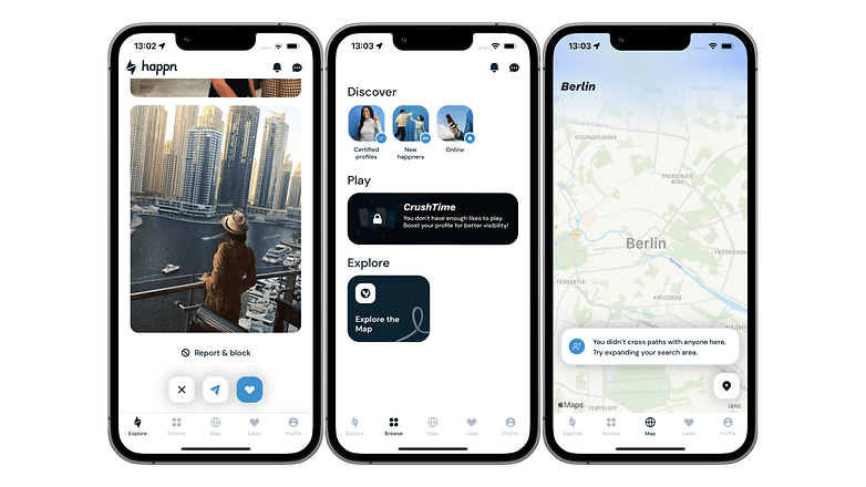 Happn Screenshots: beste iOS-Apps 2023