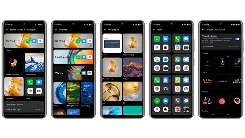 Test du Huawei Mate 50 Pro personnalisation EMUI 13 captures d'écran