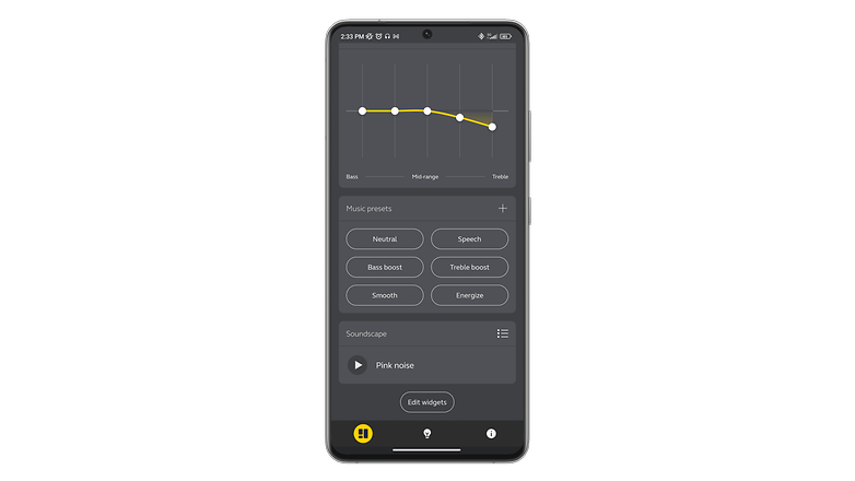 Captures d'écran de l'application Jabra Sound+ pour les Jabra Elite 10