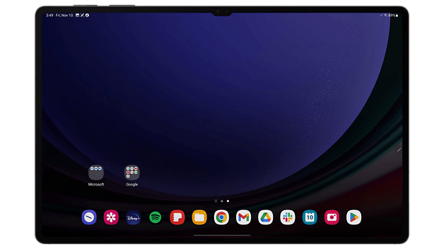 Screenshots des Tablet-Mode auf dem Samsung Galaxy Tab S9 Ultra