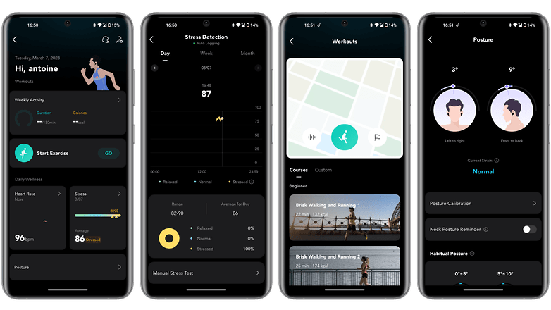 Fitness-Features der Soundcore-App