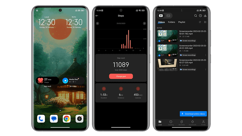 MIUI 14 new widgets screenshots