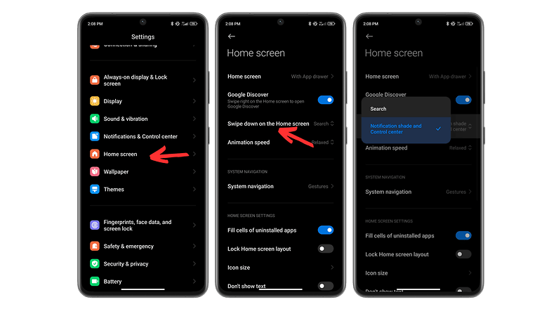 Notification shade settings can be changed in MIUI 14.