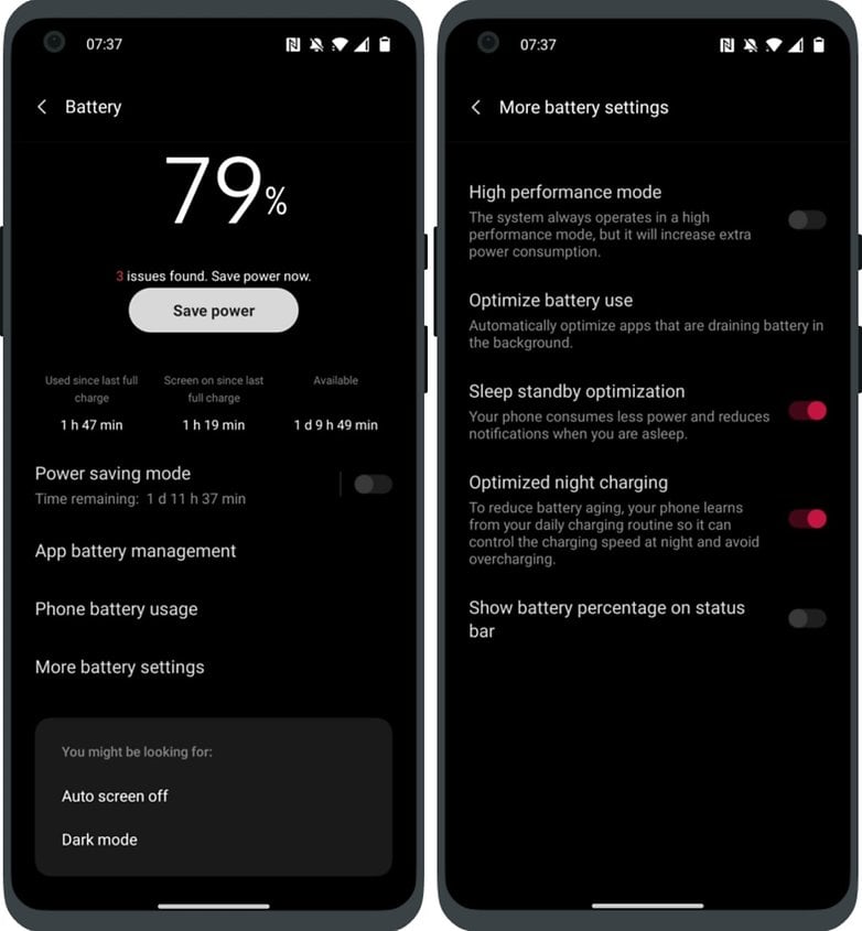 oneplus nord 2 oxygenos 11 3 high performance mode