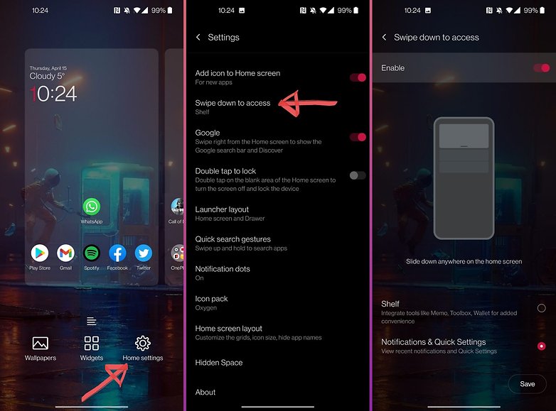 oneplus oxygenos tips tricks shelf