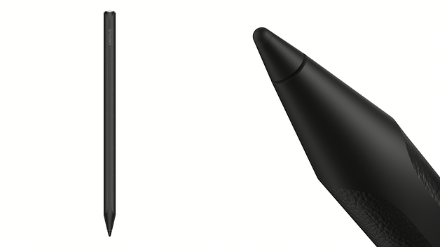 Schwarzer Stylus-Stift für OnePlus Pad mit spitzer Spitze.