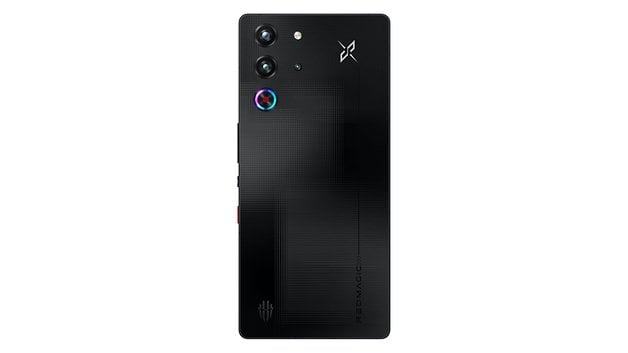 Back view of the Redmagic 10s Pro smartphone showing the camera lenses and logo.