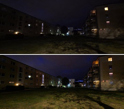 Des photos en grand-angle et ultra grand-angle de nuit