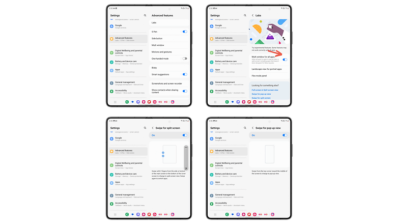 Samsung Galaxy Z Fold 5: multitasking gestures