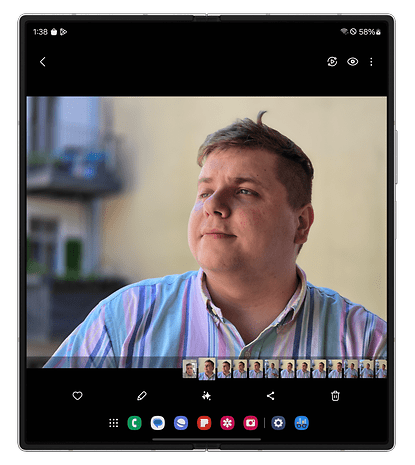 Capturas de tela da interface One UI 6.1.1 no Samsung Galaxy Z Fold 6