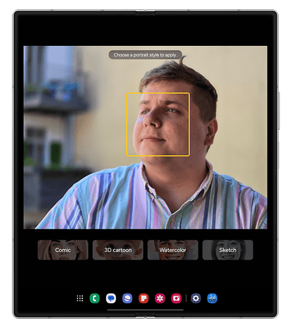 Capturas de tela da interface One UI 6.1.1 no Samsung Galaxy Z Fold 6