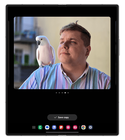 Capturas de tela da interface One UI 6.1.1 no Samsung Galaxy Z Fold 6