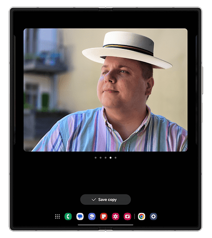 Capturas de tela da interface One UI 6.1.1 no Samsung Galaxy Z Fold 6